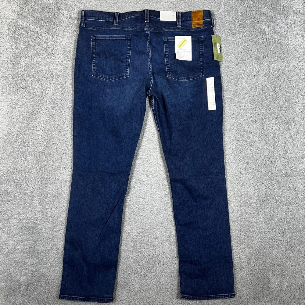 Goodfellow Jeans Mens 40x32 Blue Slim Cenido Dark Wash Denim Casual Formal NEW